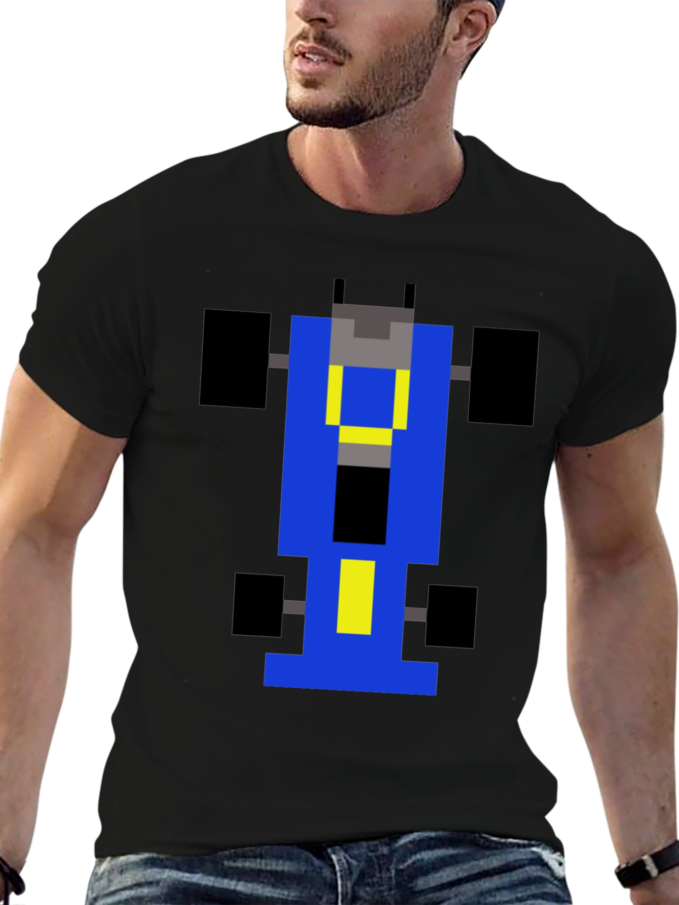 Retro Racing T-Shirt - Pixelated Grand Prix Design