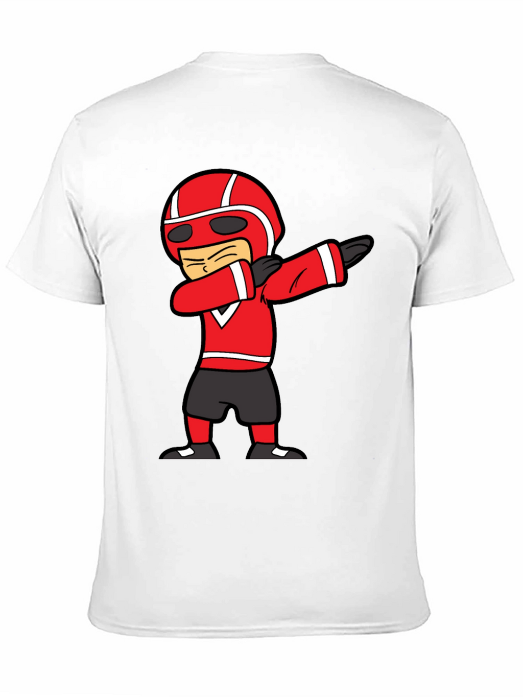 Dabbing Cartoon Racer Black T-Shirt