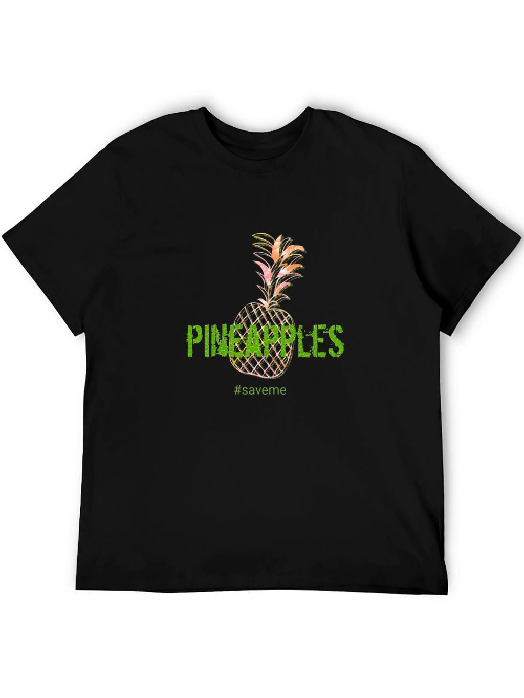 Pineapples Graphic Tee - Unisex Black T-Shirt