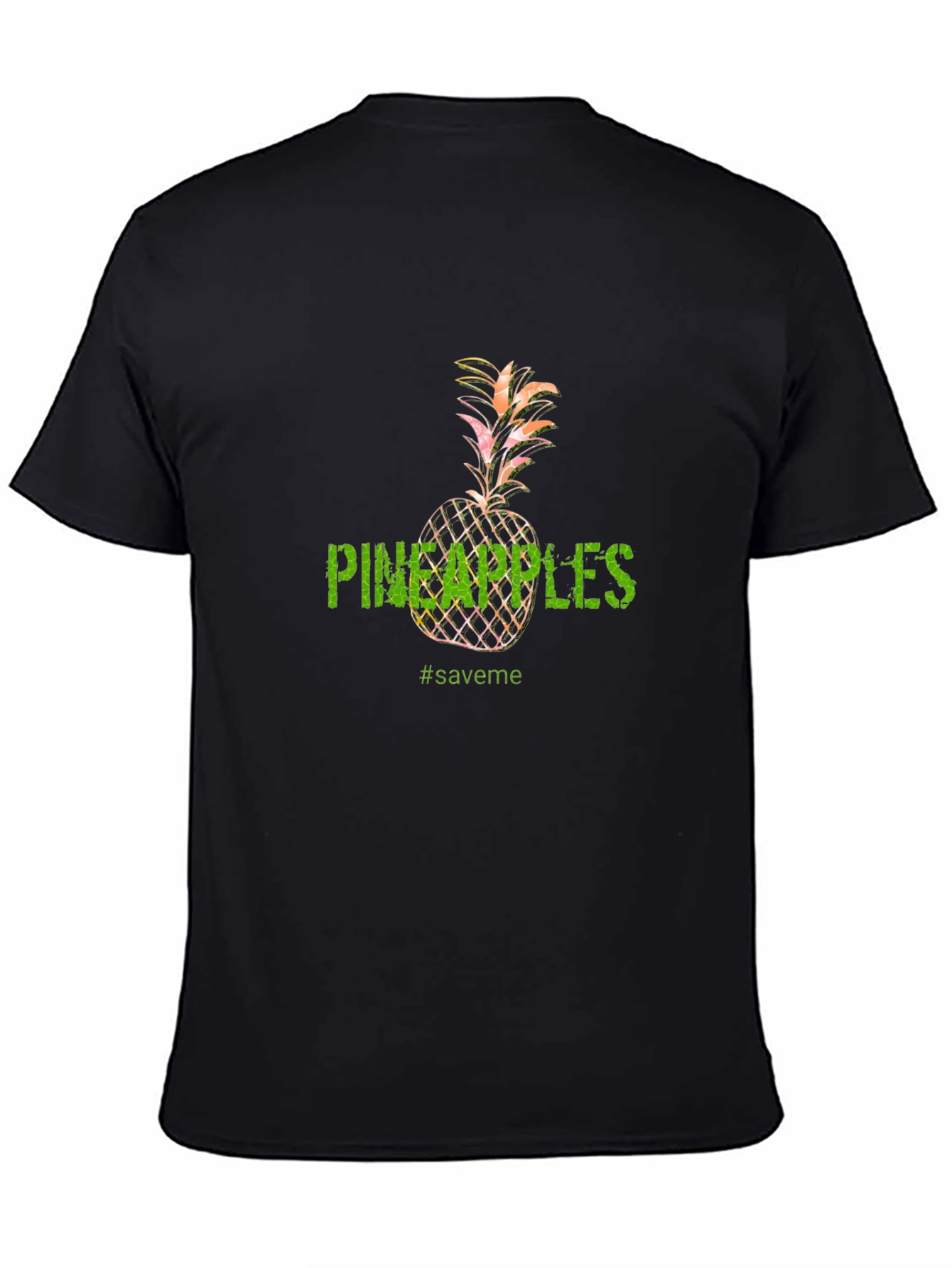 Pineapples Graphic Tee - Unisex Black T-Shirt