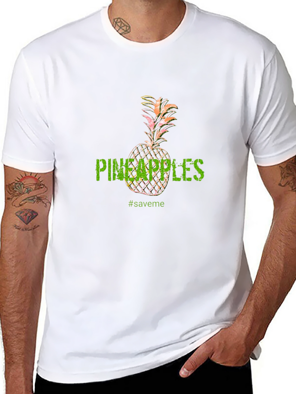 Pineapples Graphic Tee - Unisex Black T-Shirt