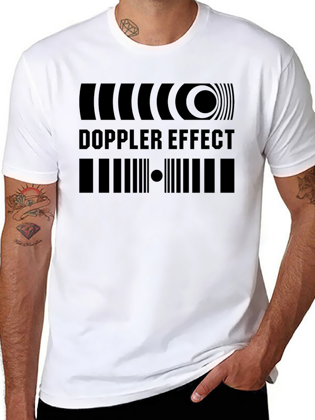 Doppler Effect Graphic Black T-Shirt