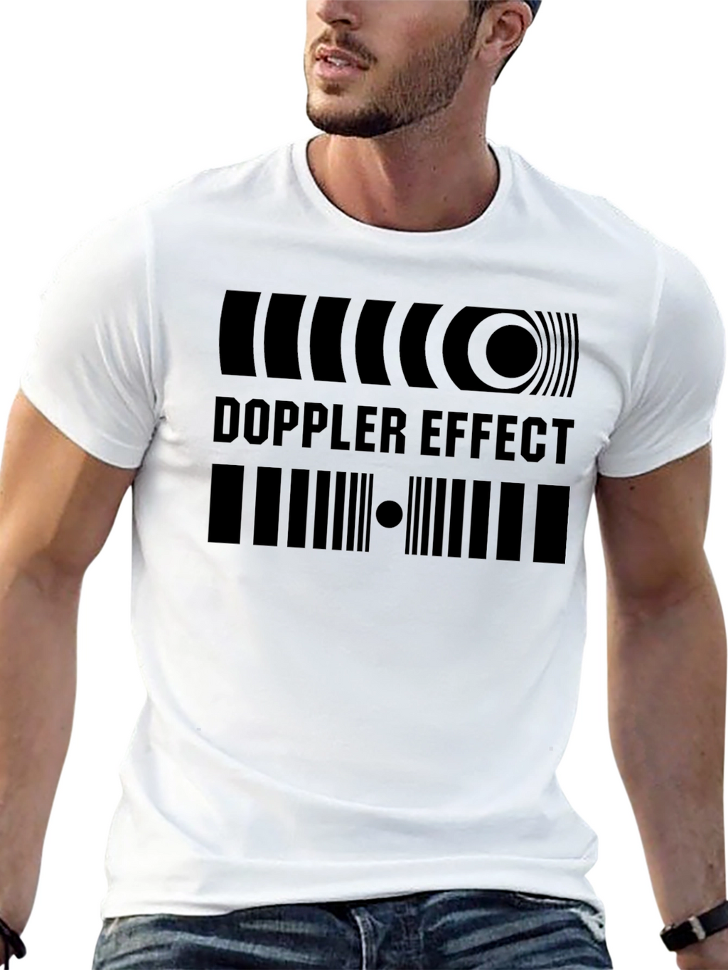 Doppler Effect Graphic Black T-Shirt