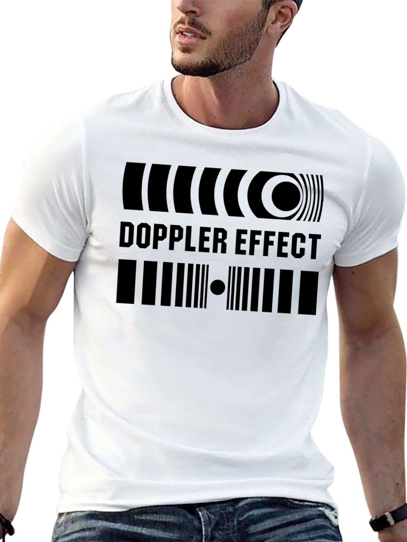 Doppler Effect Graphic Black T-Shirt