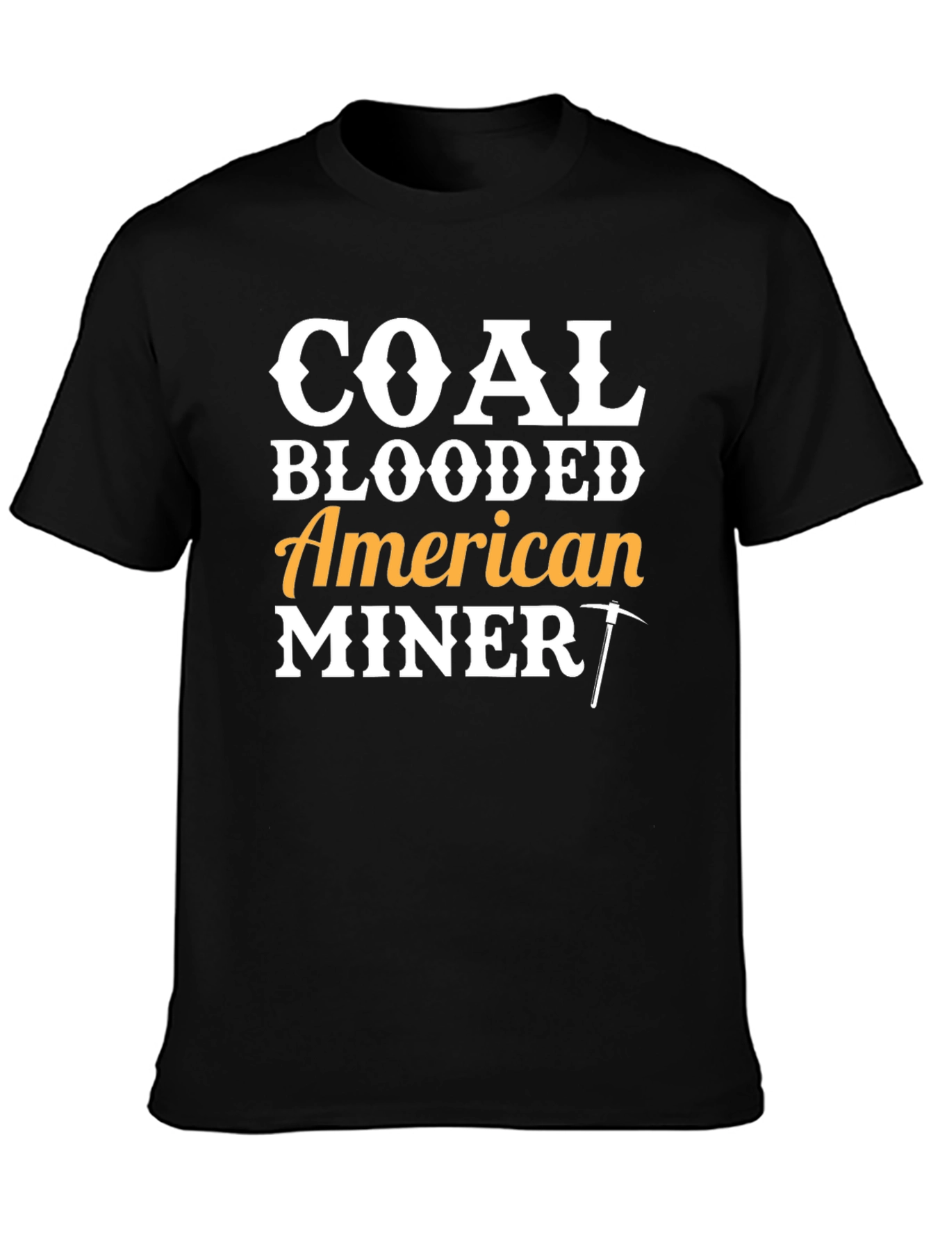 Coal Blooded American Miner Graphic T-Shirt
