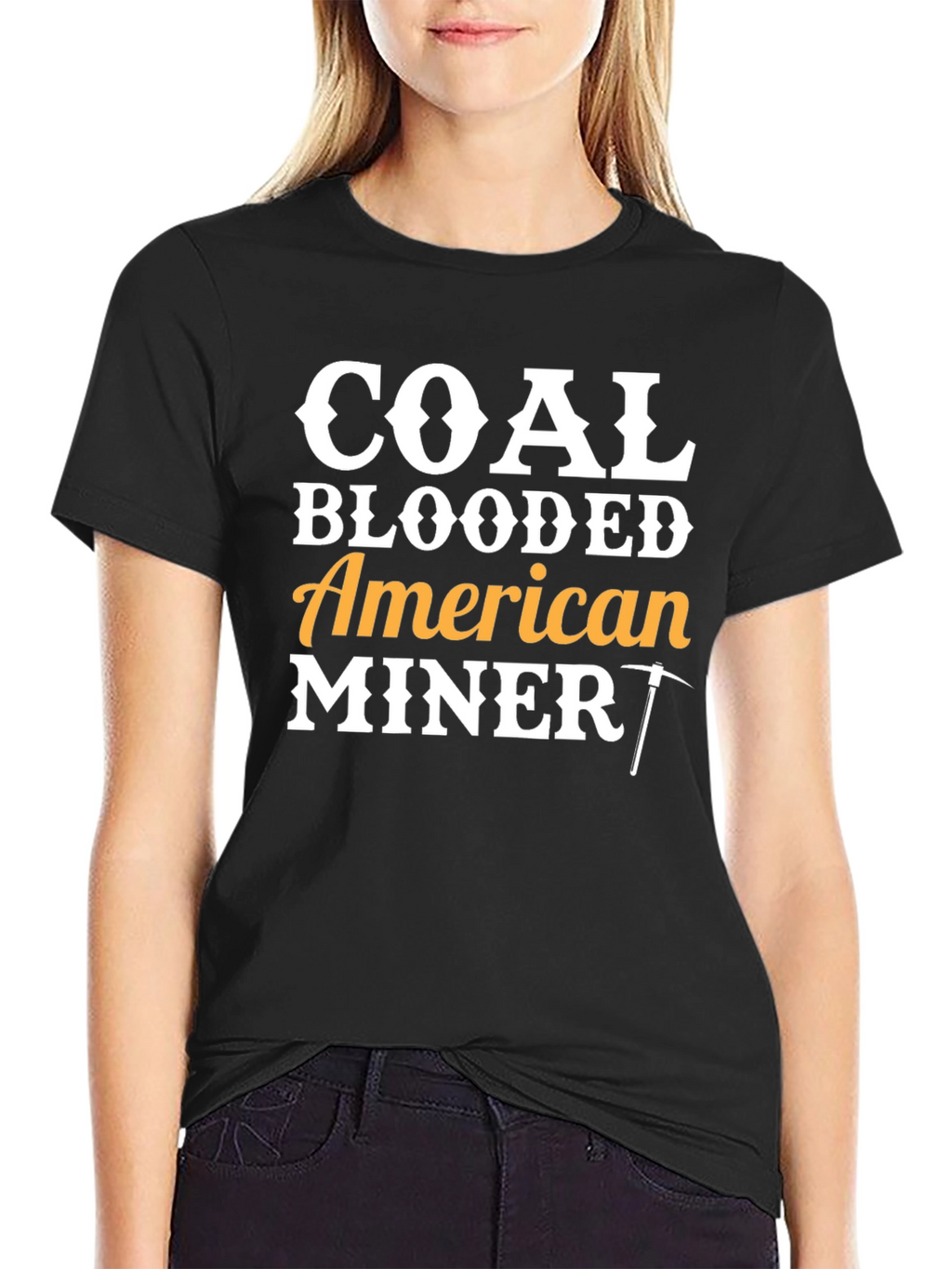 Coal Blooded American Miner Graphic T-Shirt