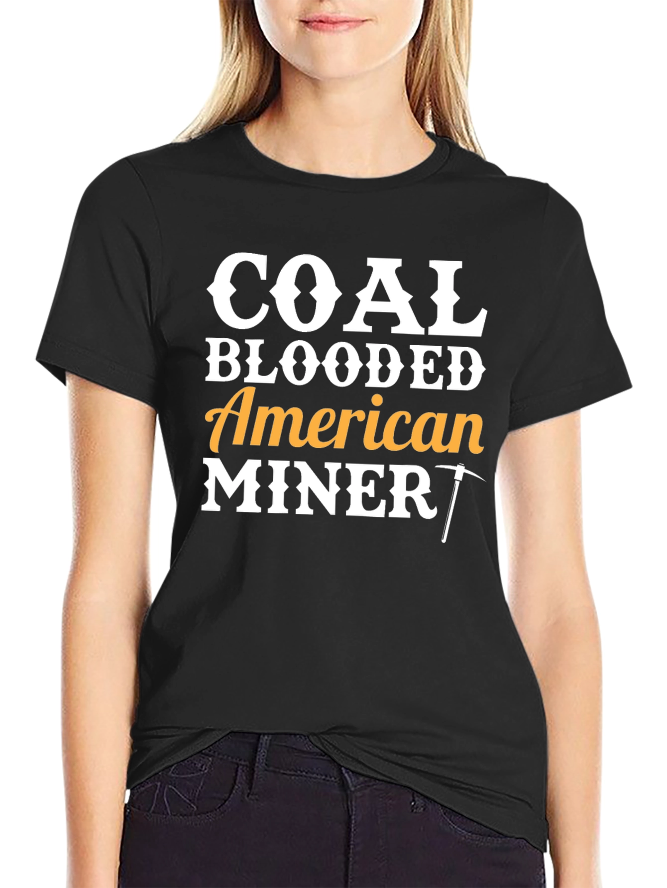 Coal Blooded American Miner Graphic T-Shirt