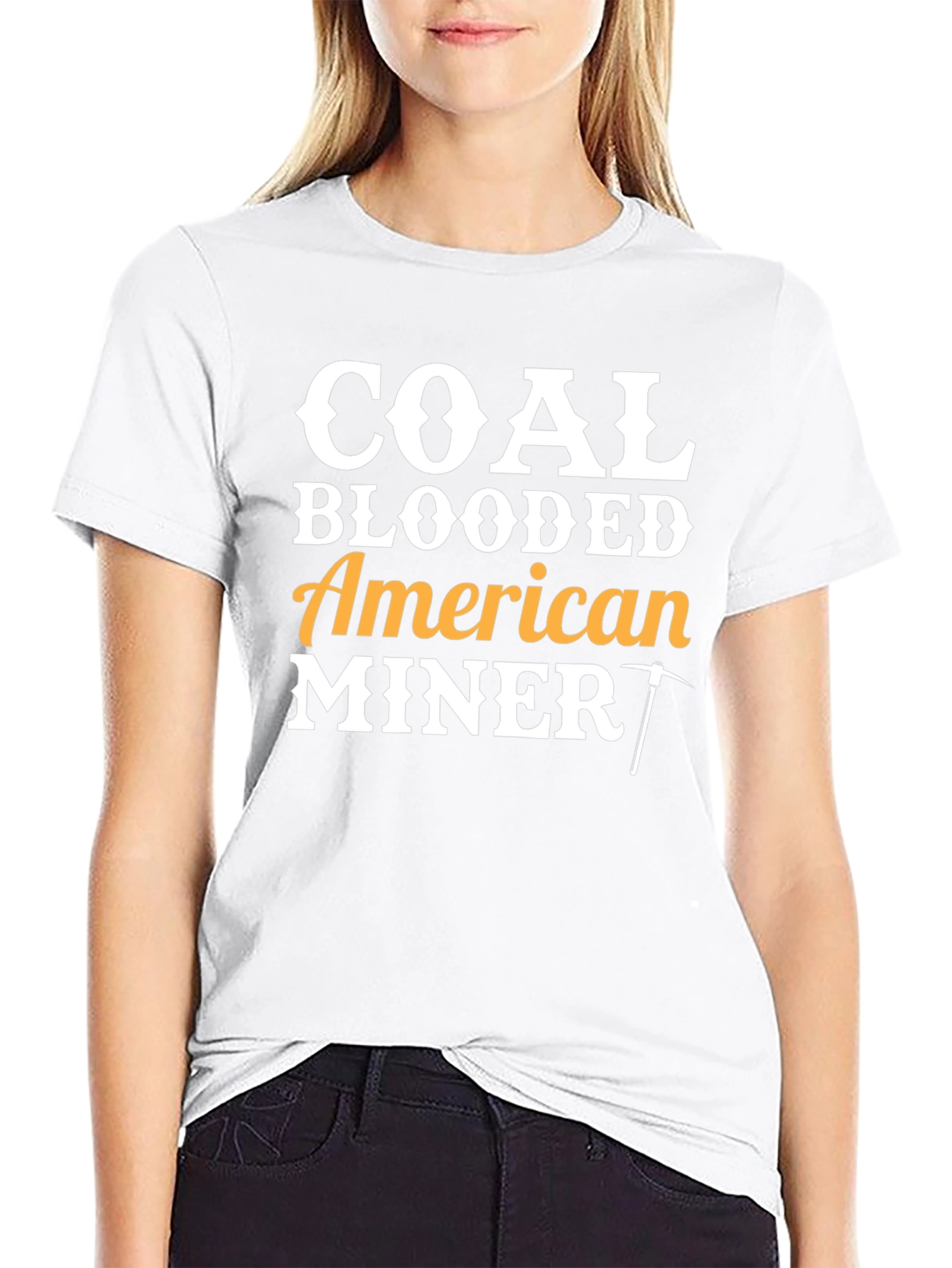 Coal Blooded American Miner Graphic T-Shirt