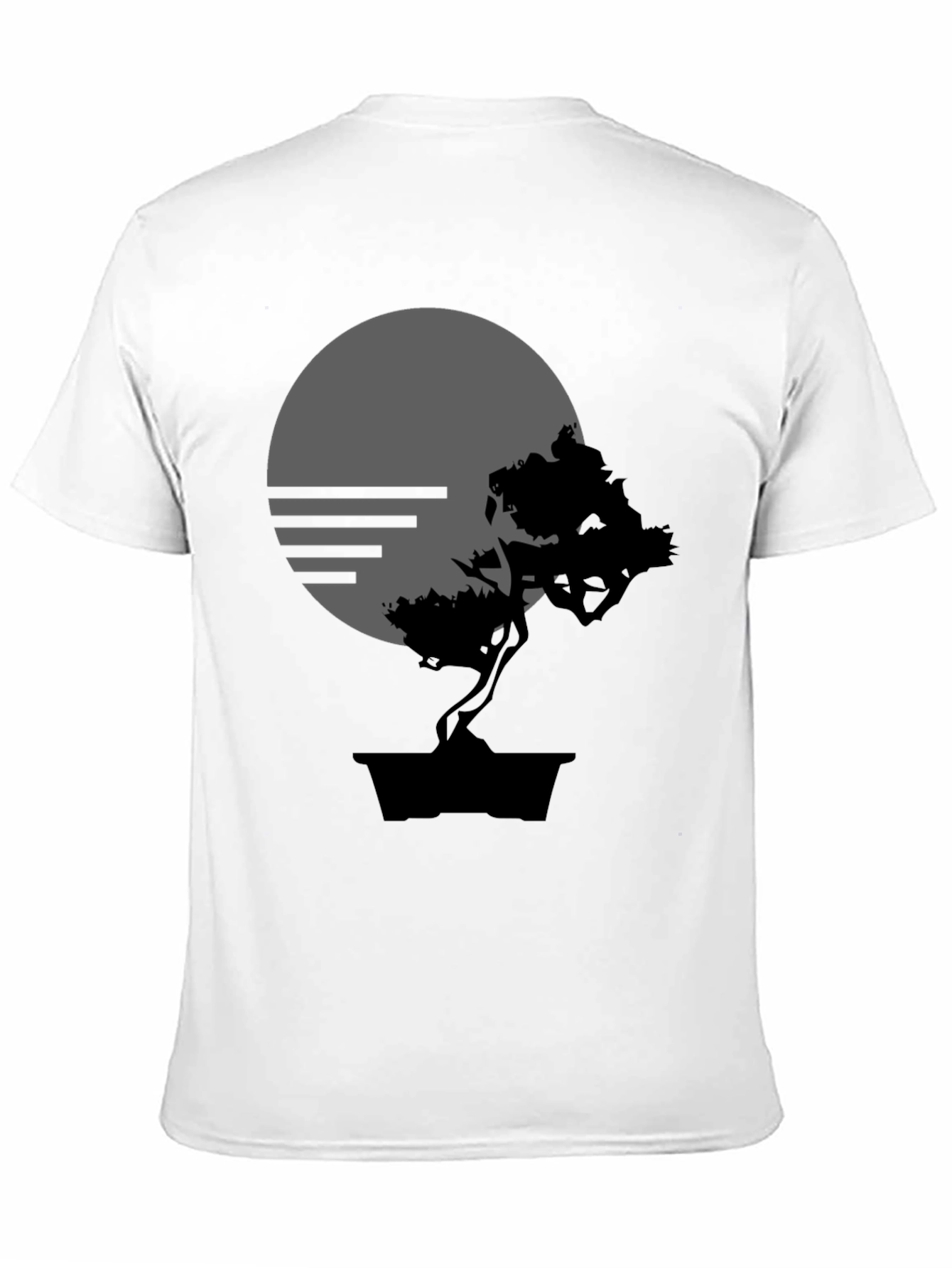Bonsai Tree Silhouette Graphic T-Shirt