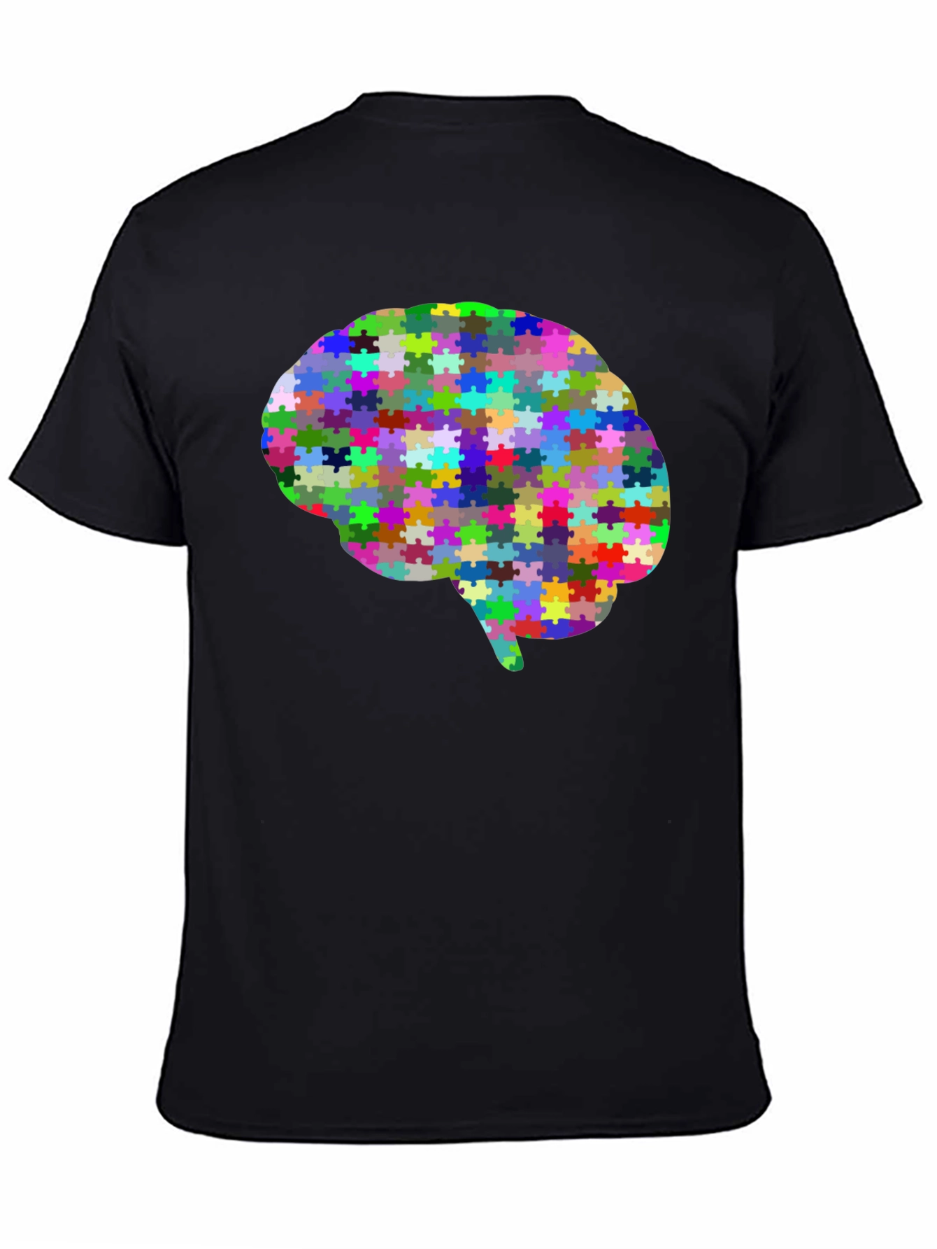 Brain Puzzle T-Shirt - Colorful Mind Tee