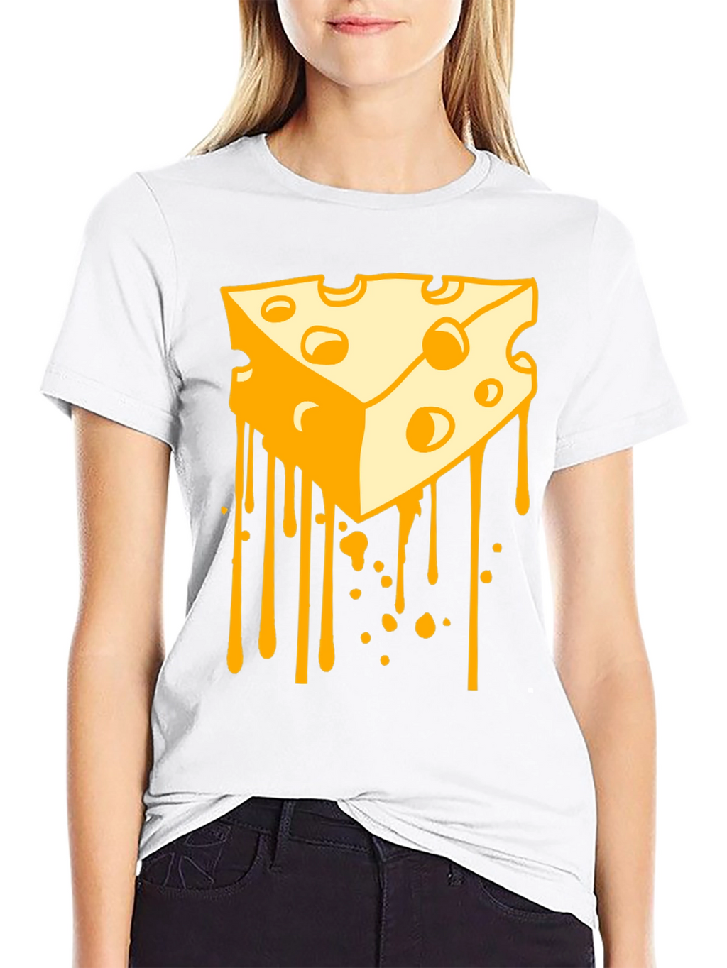 Cheese Drip Graphic Tee - Novelty Food T-Shirt