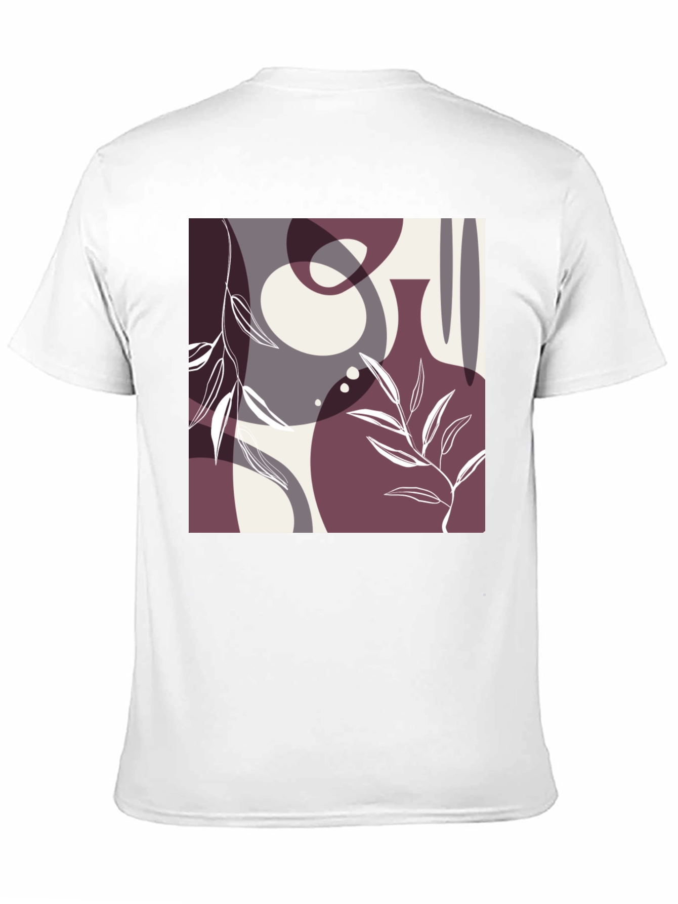 Abstract Graphic Print Black Cotton T-Shirt