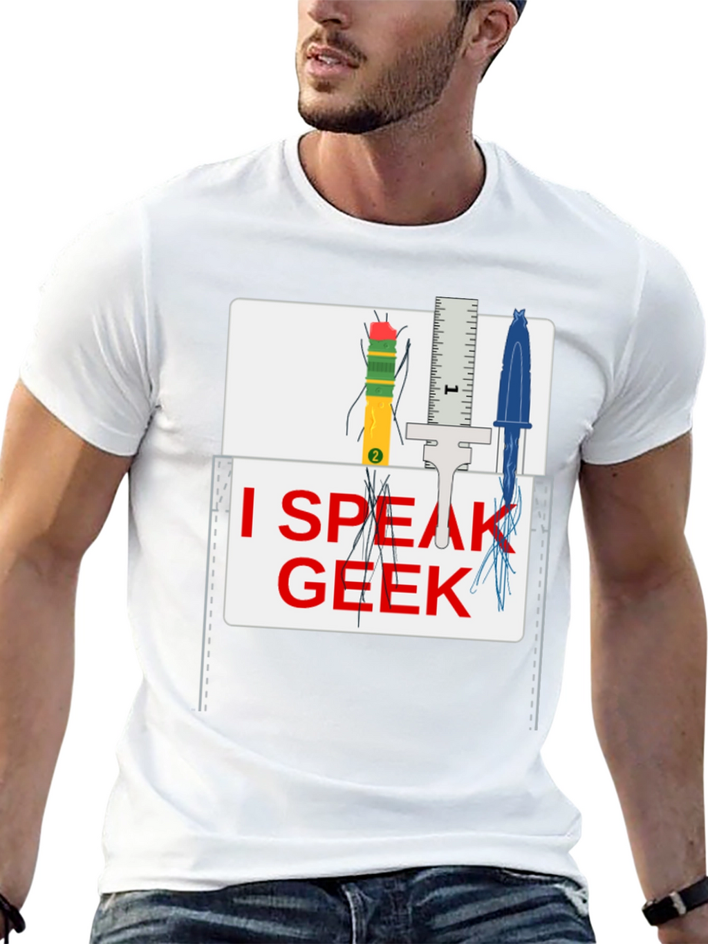 I Speak Geek T-Shirt - Novelty Graphic Tee
