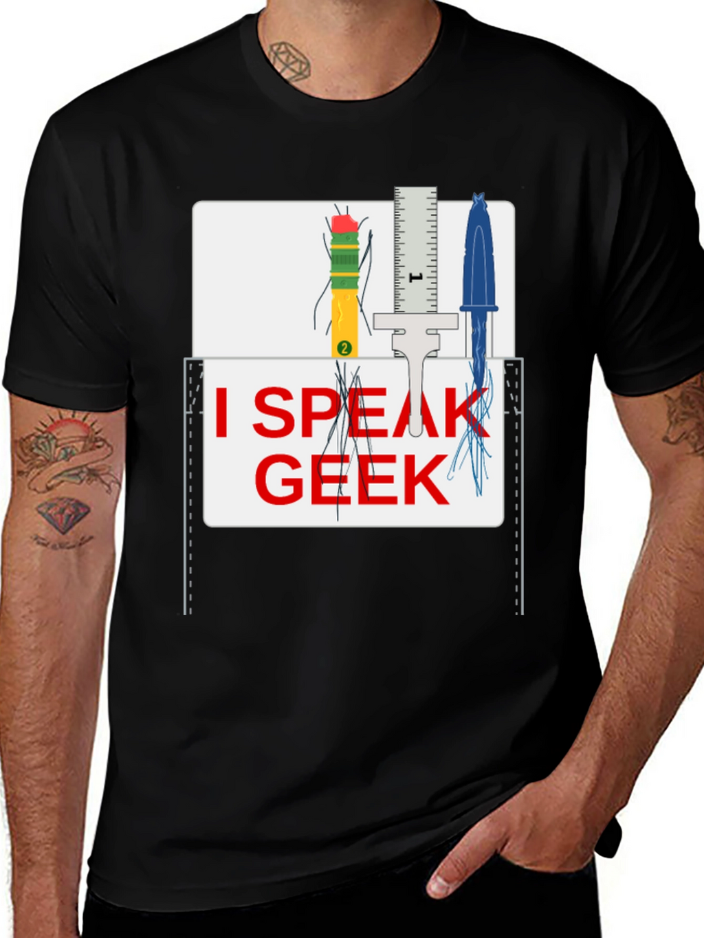I Speak Geek T-Shirt - Novelty Graphic Tee