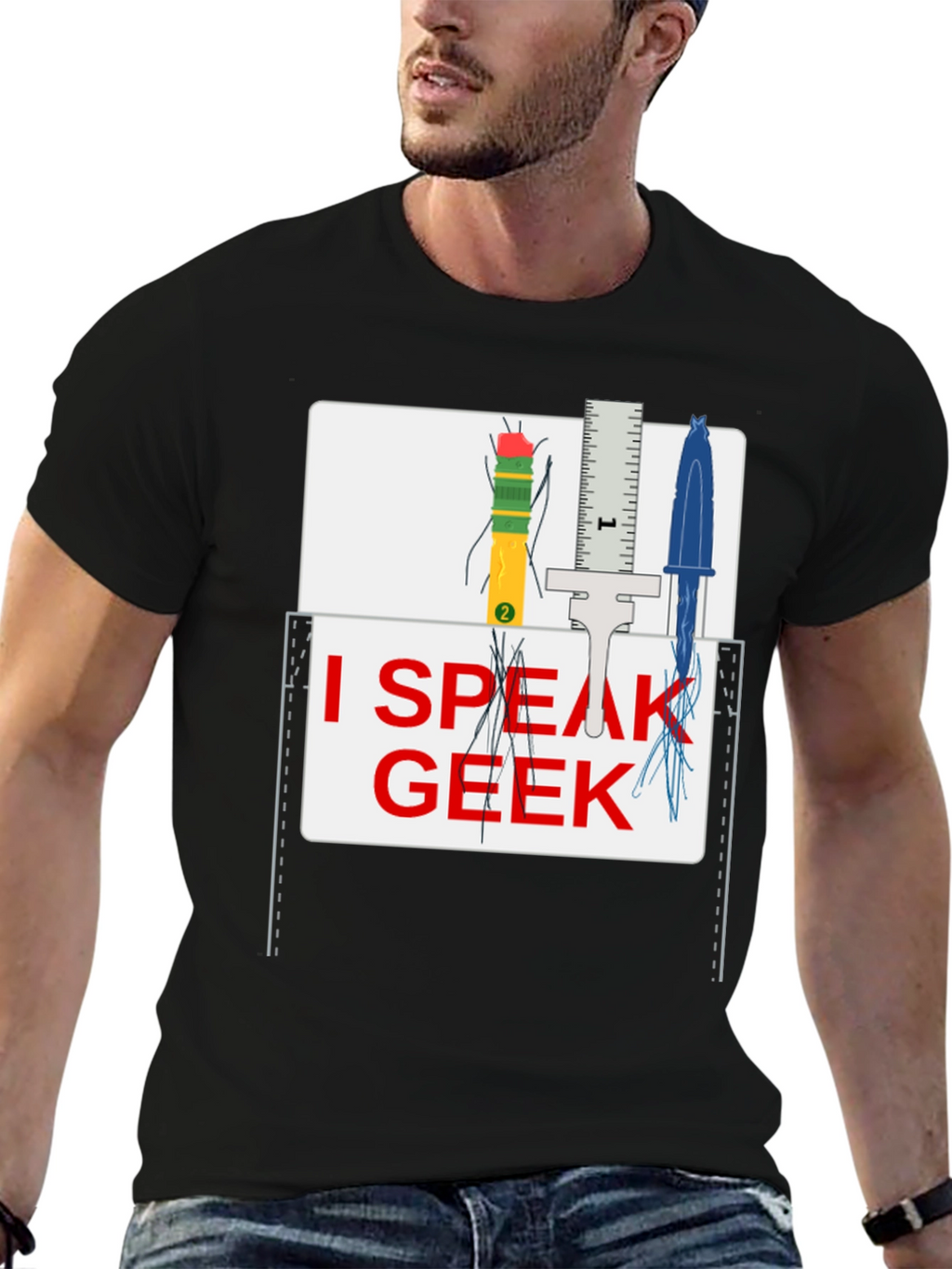 I Speak Geek T-Shirt - Novelty Graphic Tee