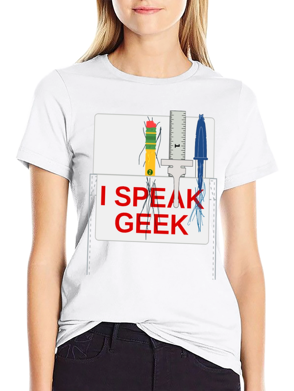 I Speak Geek T-Shirt - Novelty Graphic Tee