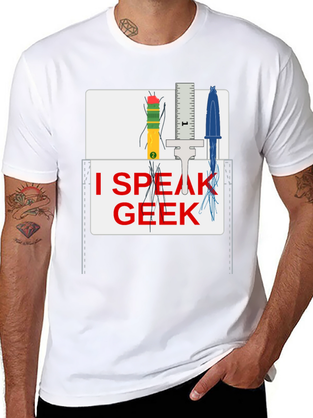 I Speak Geek T-Shirt - Novelty Graphic Tee