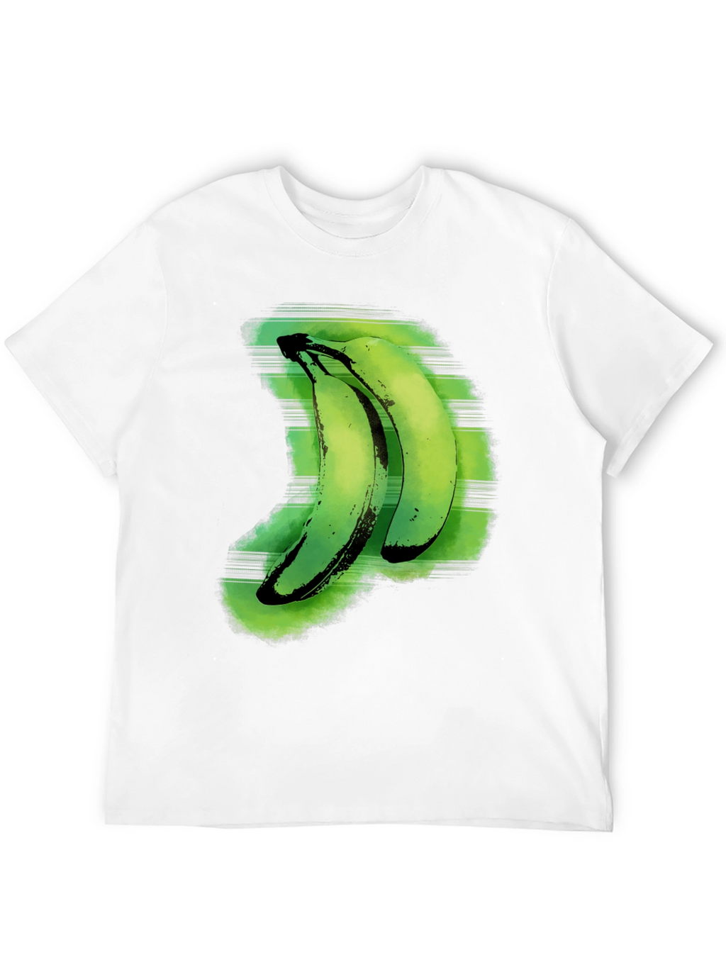 Green Banana Graphic Tee - Unique Fruit Design