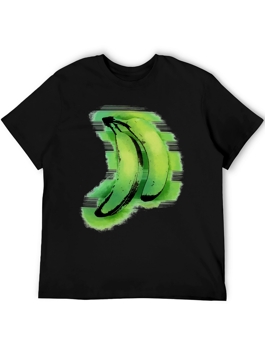 Green Banana Graphic Tee - Unique Fruit Design