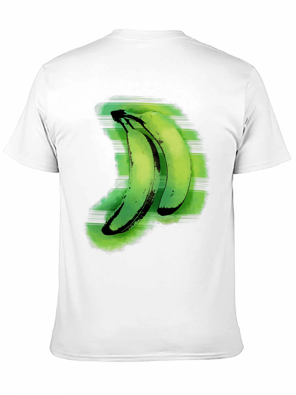 Green Banana Graphic Tee - Unique Fruit Design