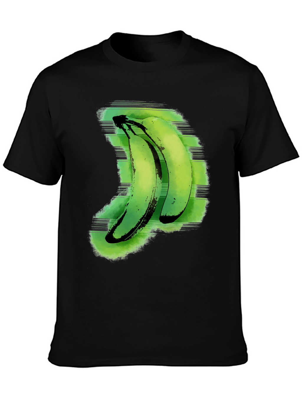 Green Banana Graphic Tee - Unique Fruit Design