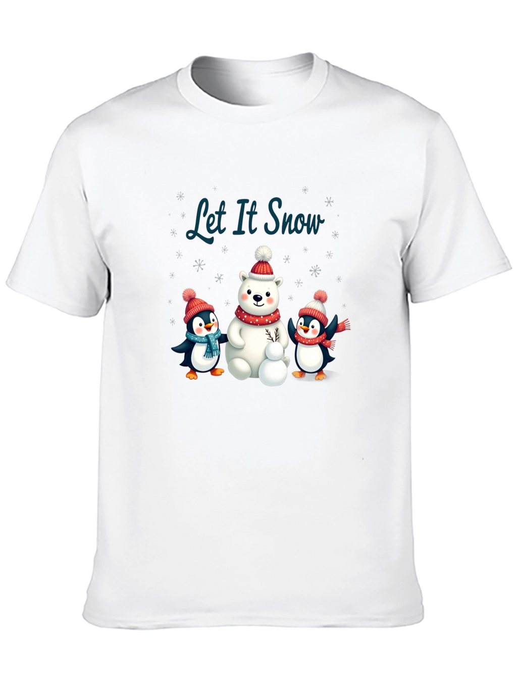 Festive Winter Graphic Tee - Let It Snow!