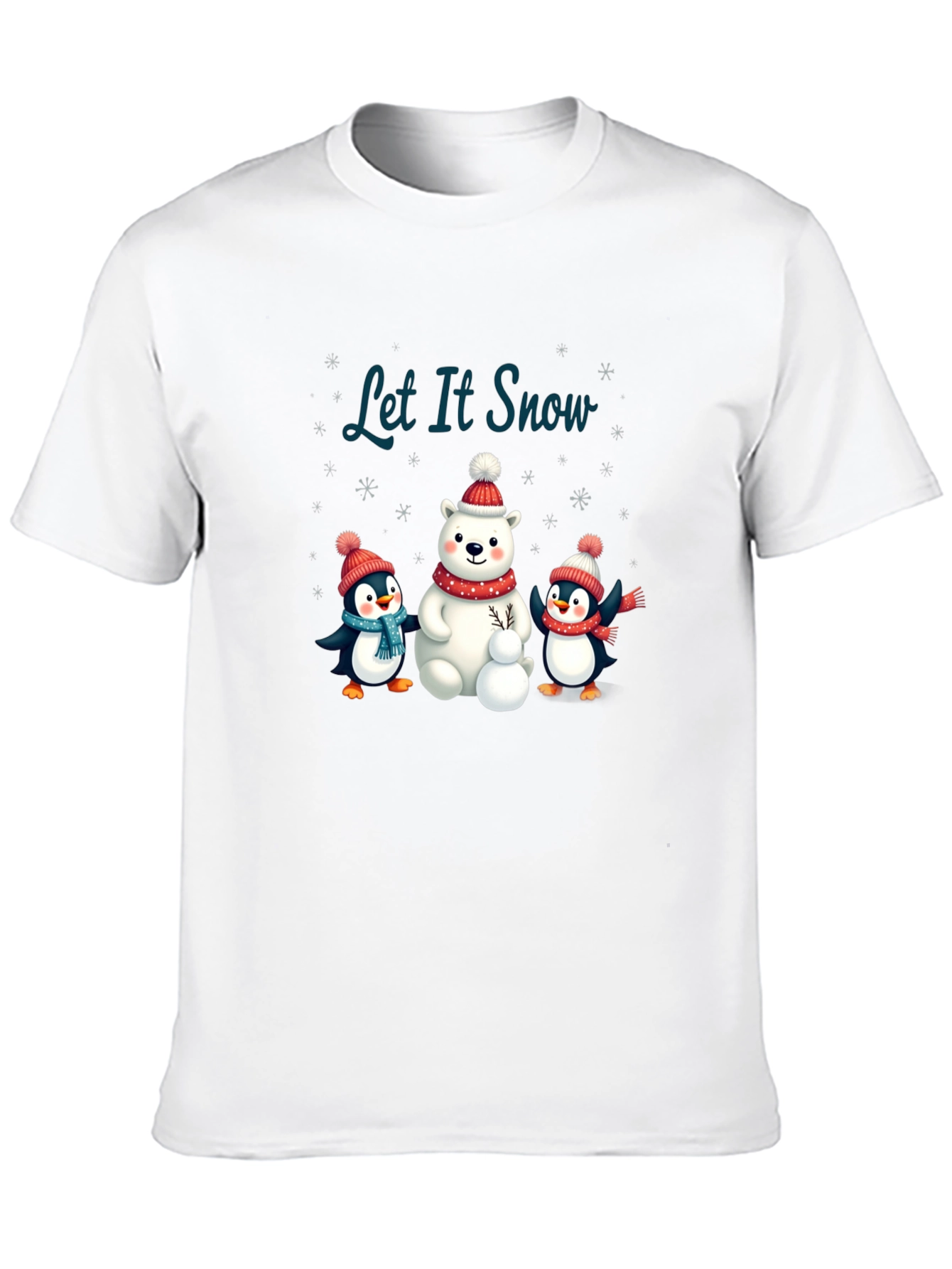 Festive Winter Graphic Tee - Let It Snow!