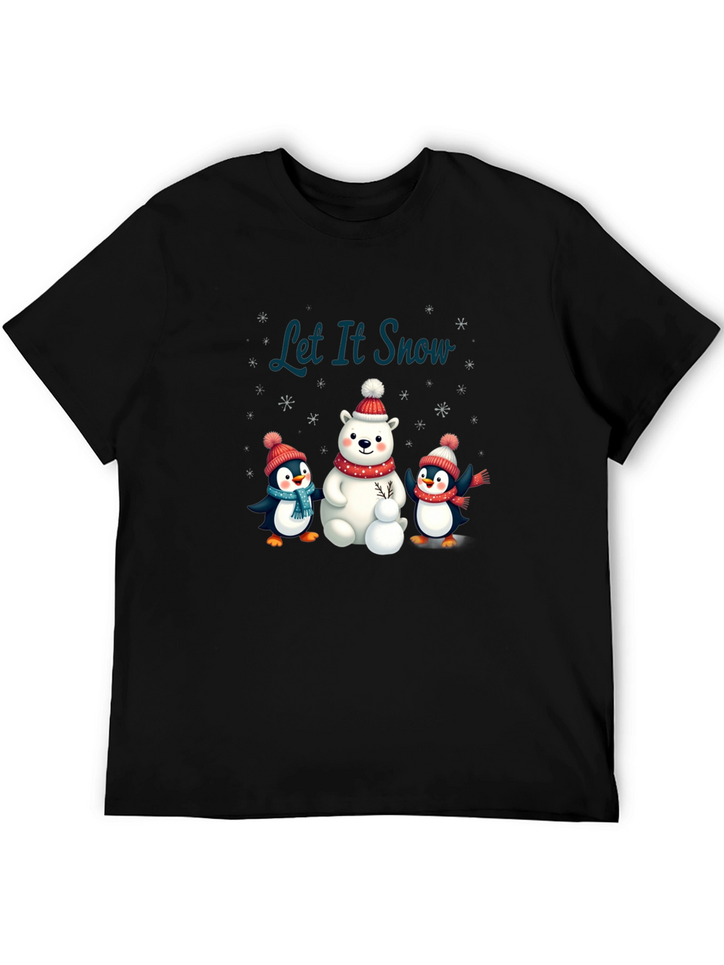 Festive Winter Graphic Tee - Let It Snow!