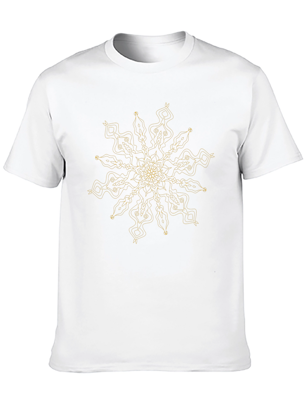 Abstract Mandala T-Shirt - Black