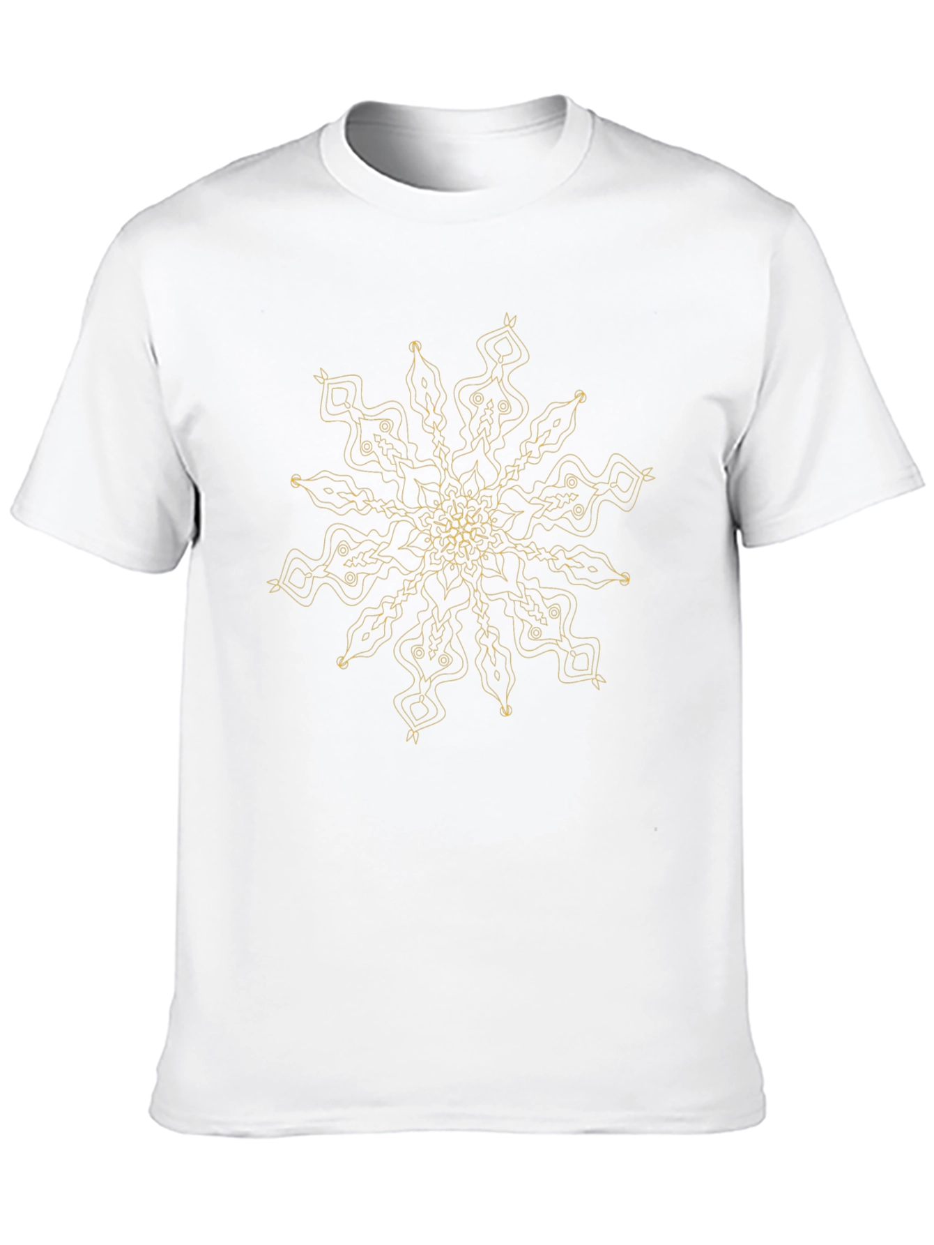 Abstract Mandala T-Shirt - Black
