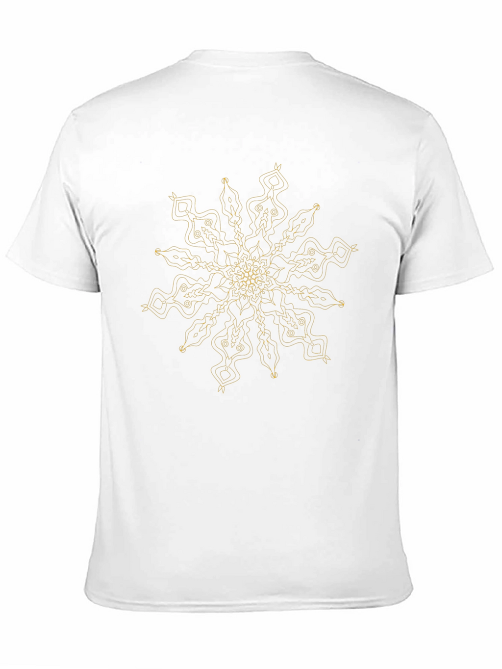 Abstract Mandala T-Shirt - Black