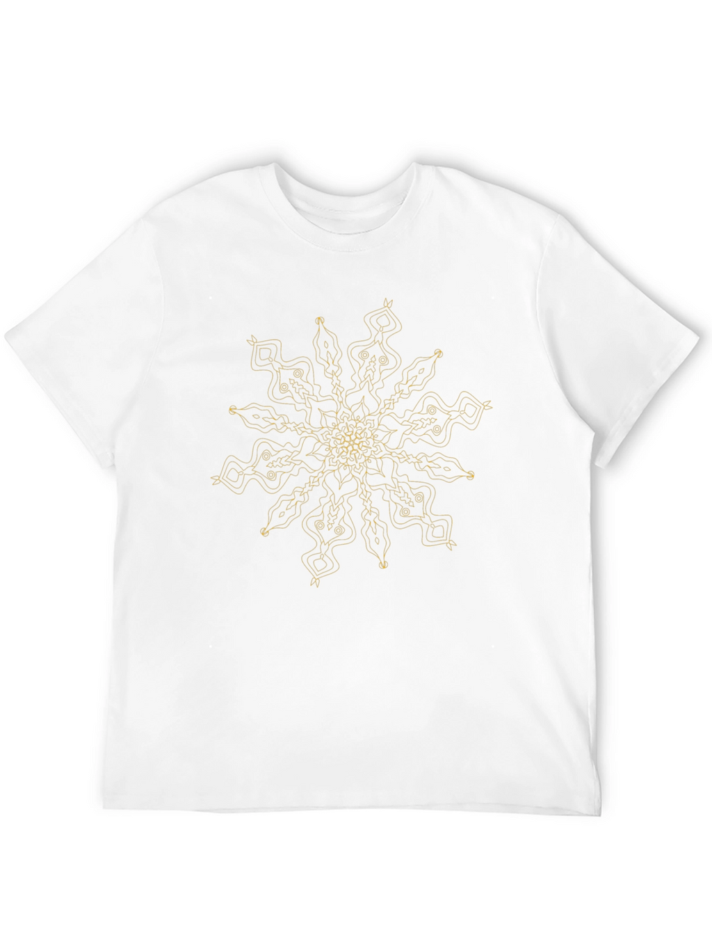 Abstract Mandala T-Shirt - Black