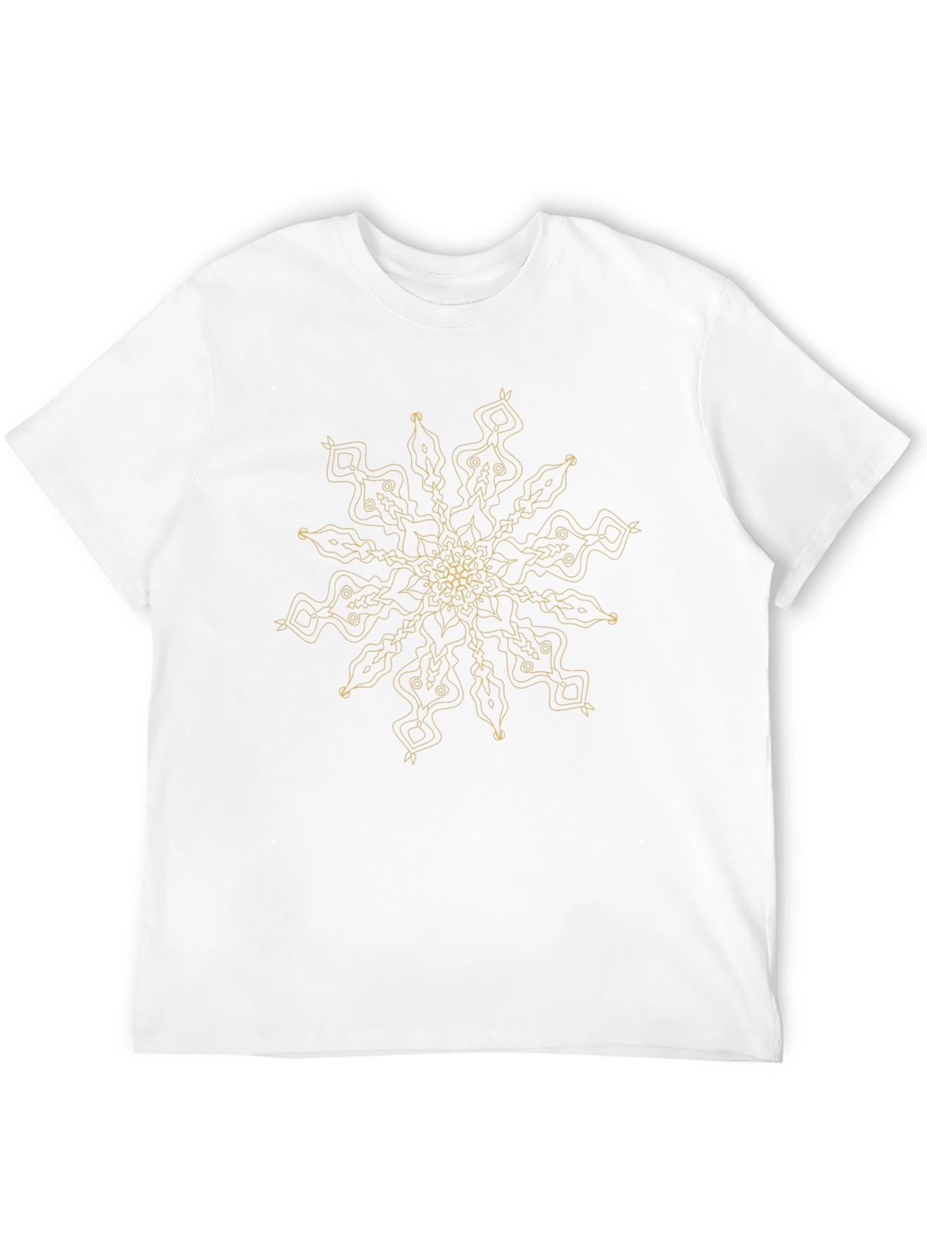 Abstract Mandala T-Shirt - Black