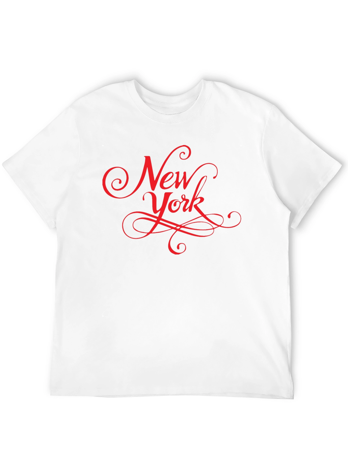 New York Graphic Tee - Stylish Script Design