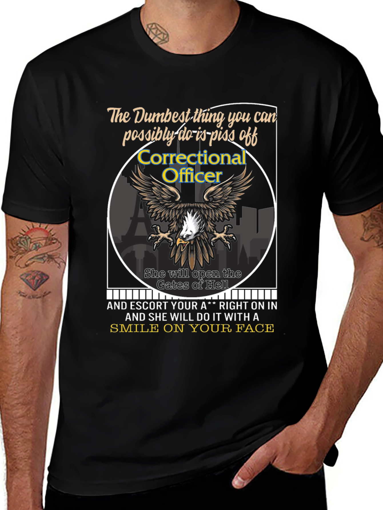 Correctional Officer Eagle Graphic Tee