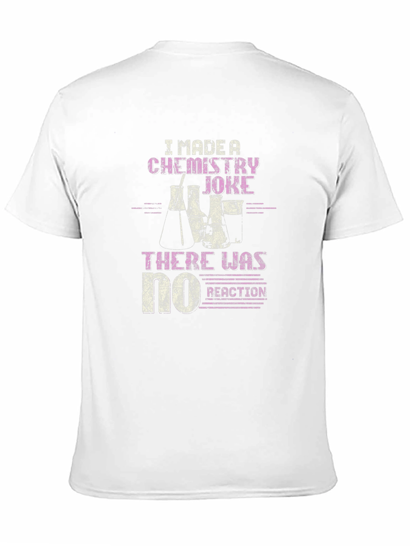 Chemistry Joke T-Shirt - No Reaction Funny Science Tee
