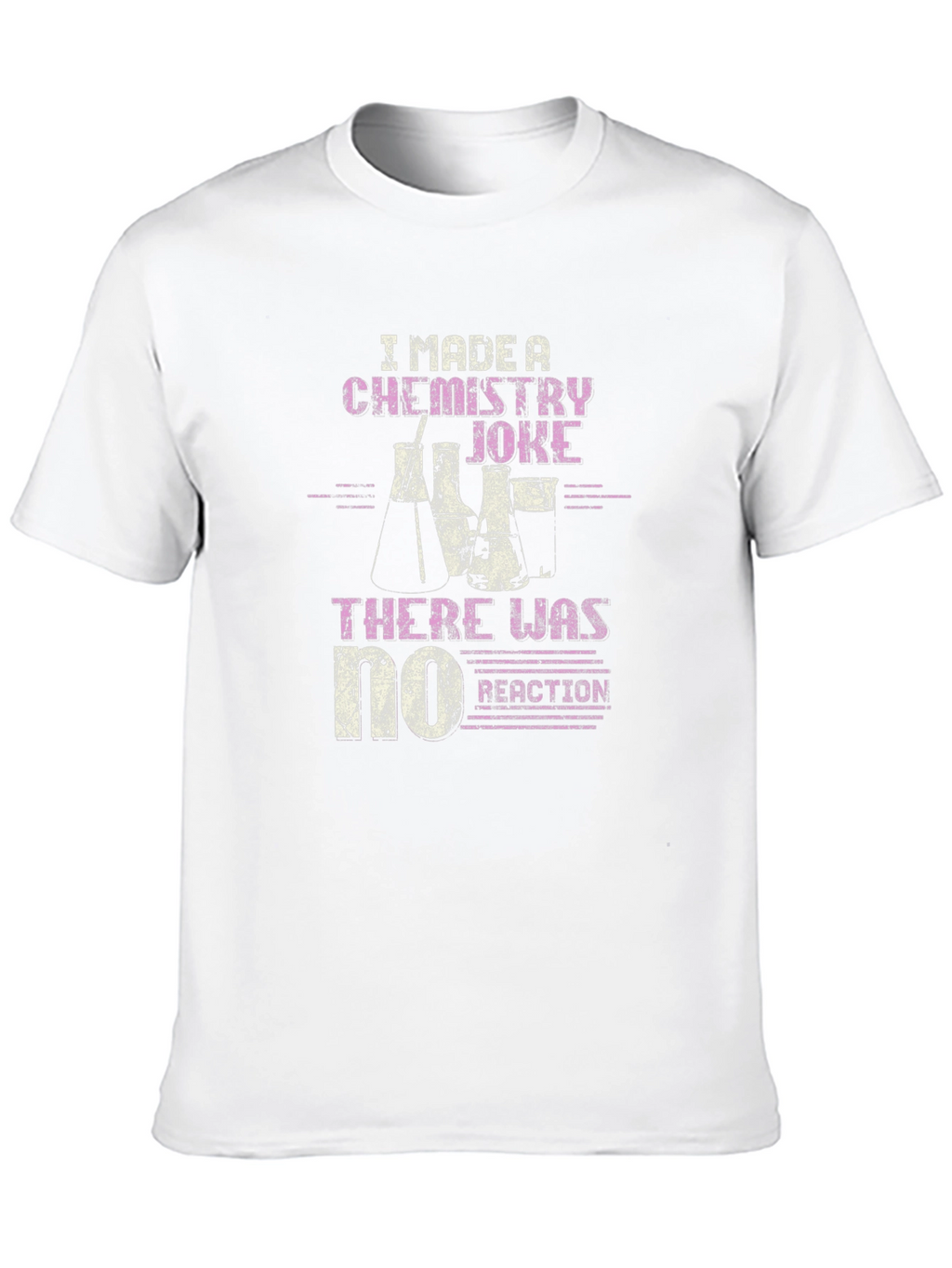Chemistry Joke T-Shirt - No Reaction Funny Science Tee
