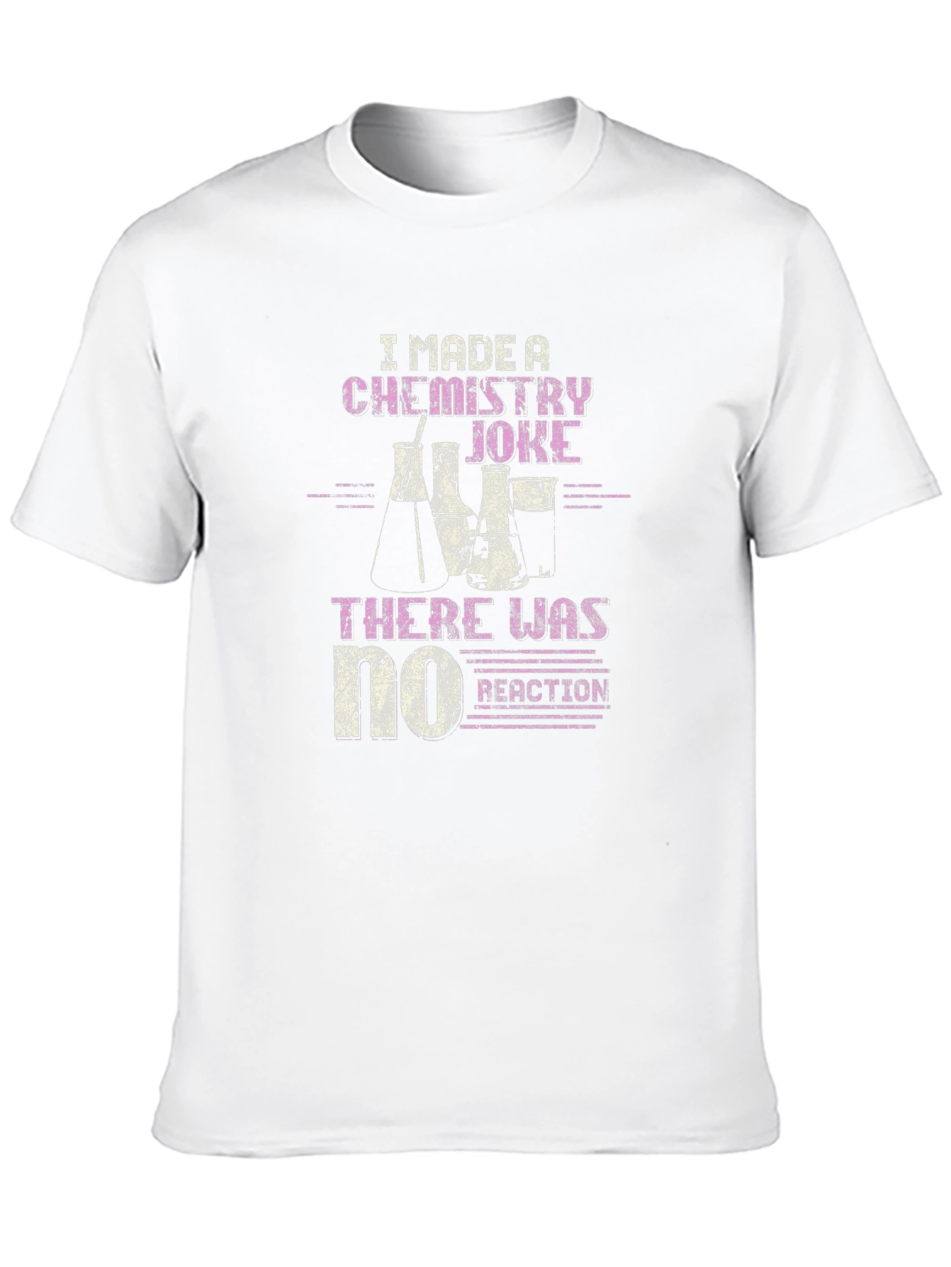 Chemistry Joke T-Shirt - No Reaction Funny Science Tee
