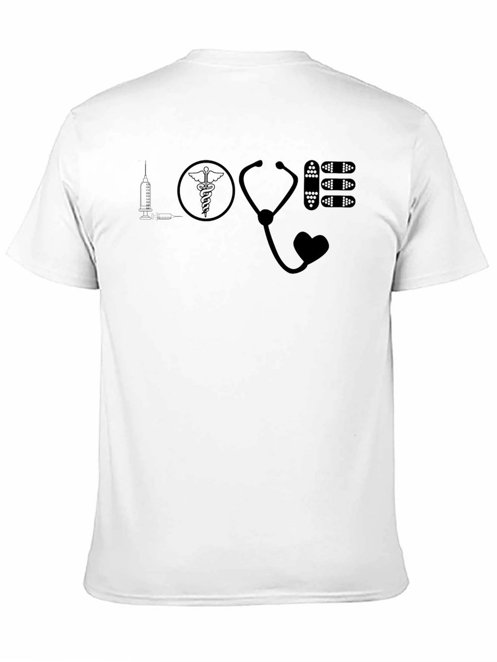 Love Healthcare Black Graphic Tee