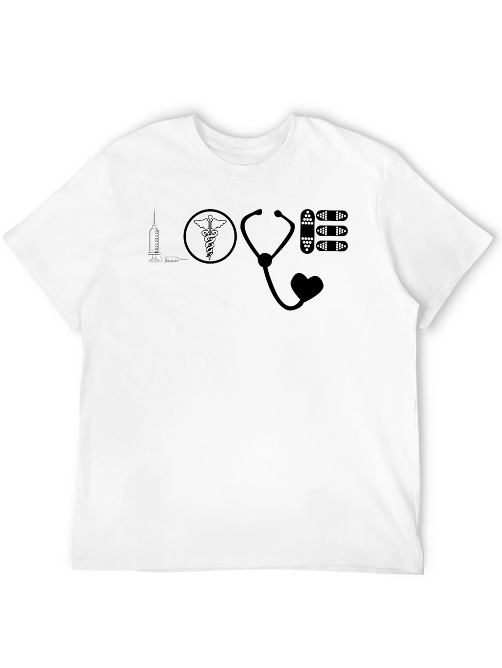 Love Healthcare Black Graphic Tee