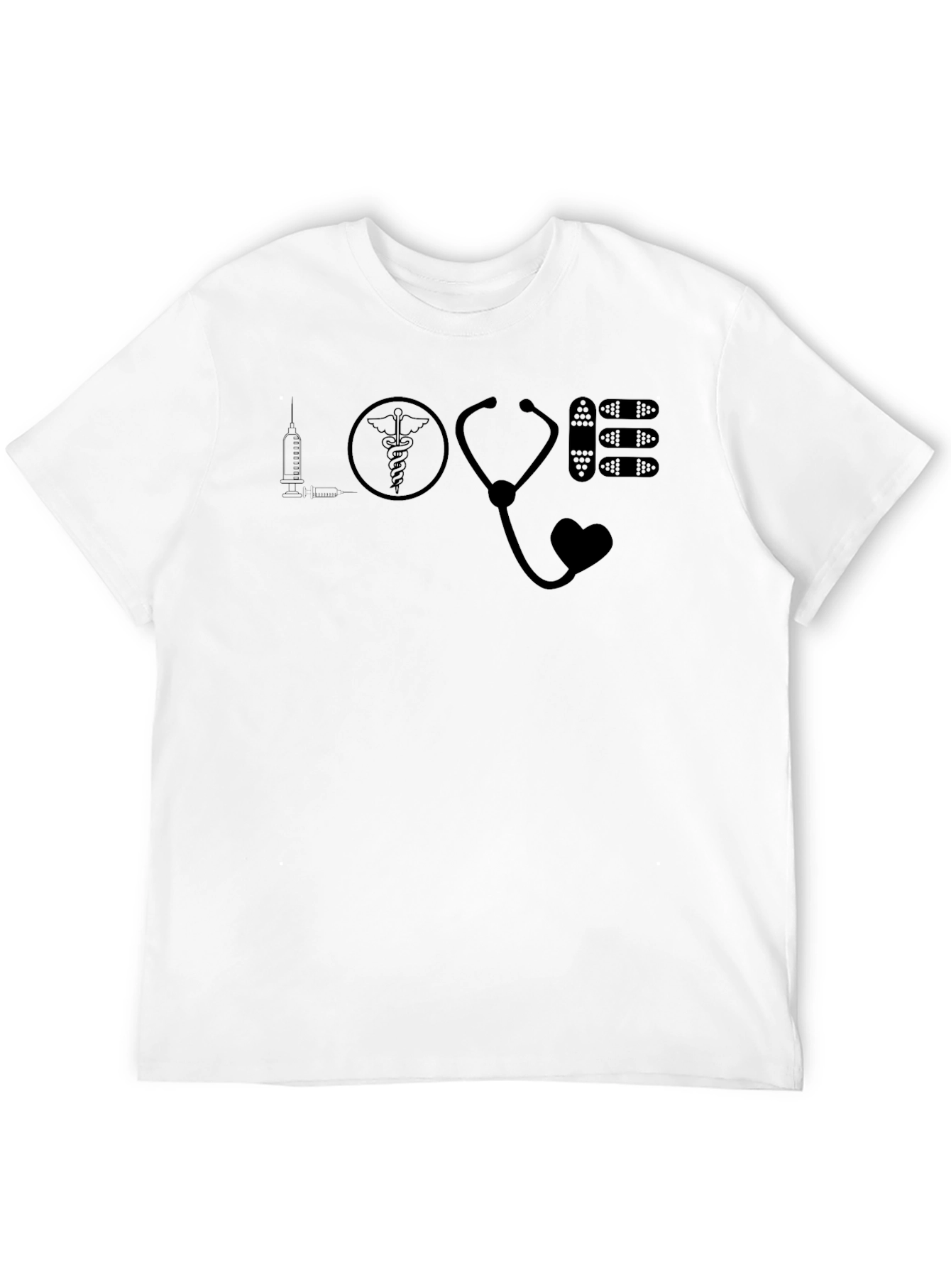 Love Healthcare Black Graphic Tee