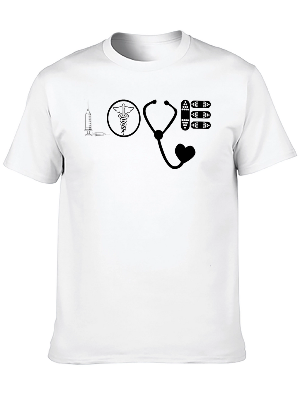 Love Healthcare Black Graphic Tee
