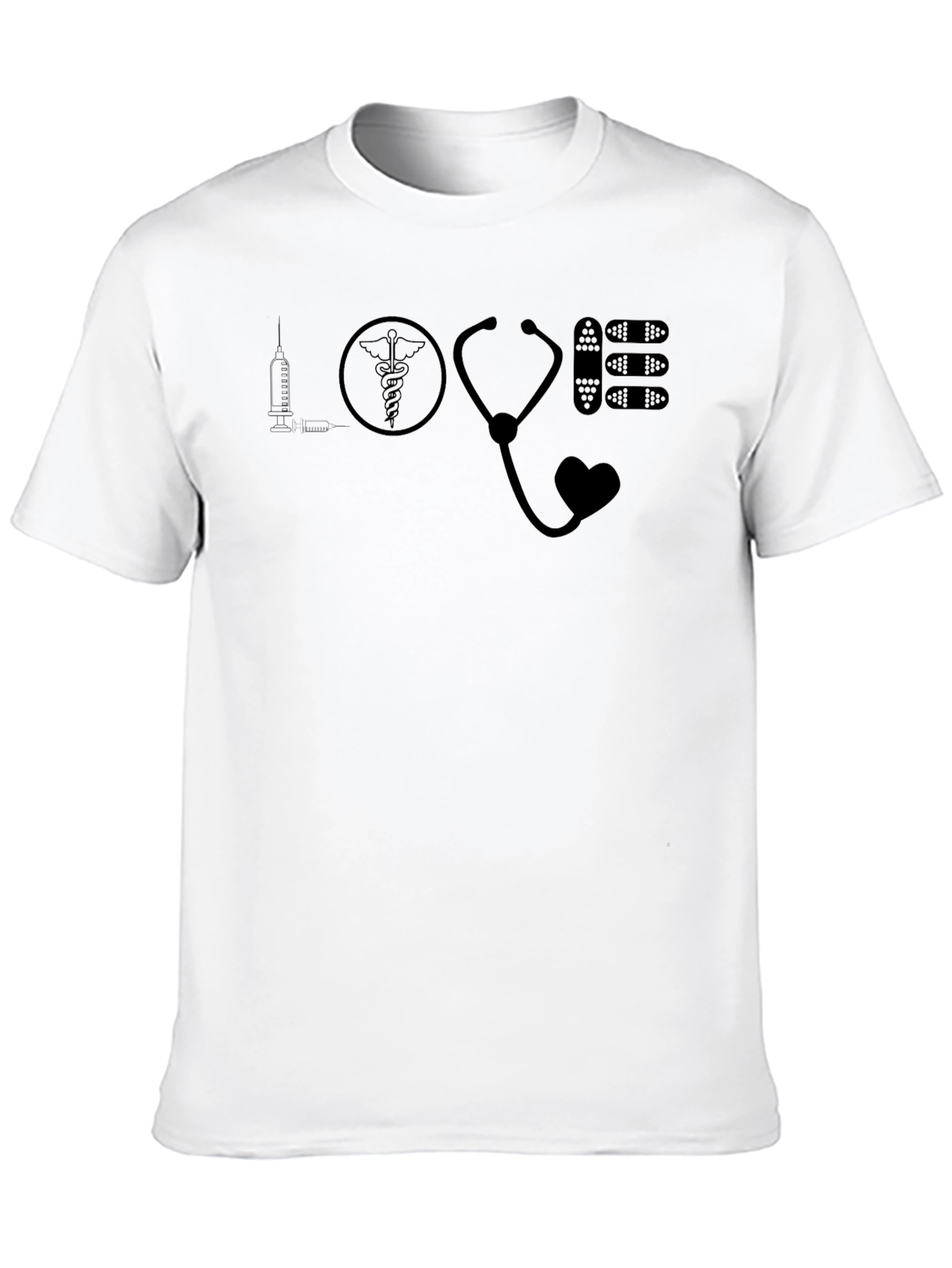 Love Healthcare Black Graphic Tee