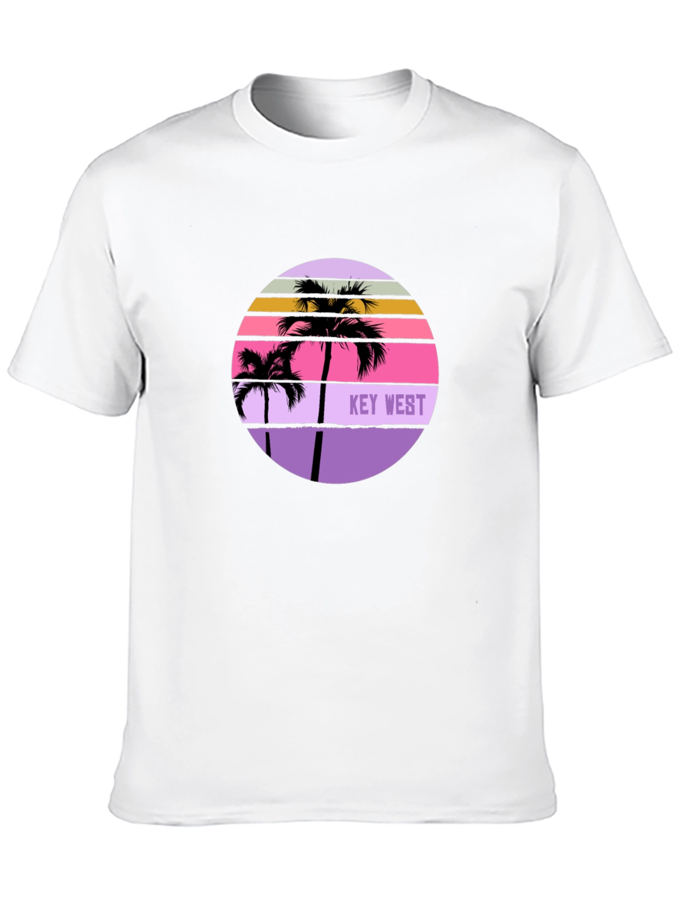 Key West Palm Tree Sunset T-Shirt