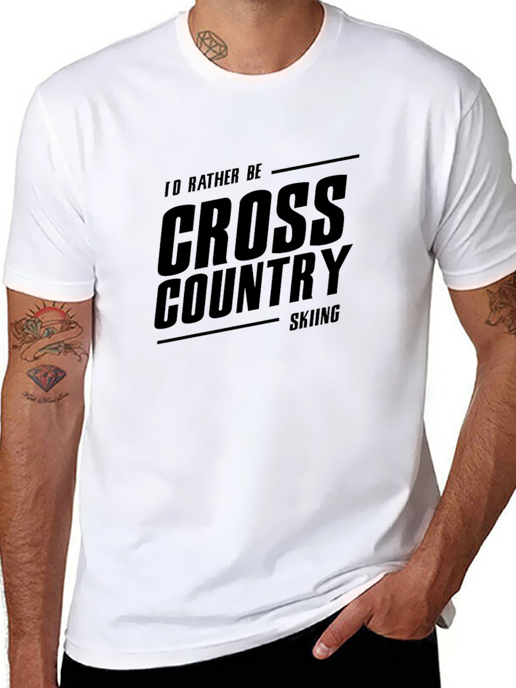Cross Country Skiing T-Shirt: Id Rather Be Skiing