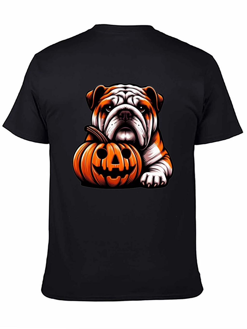 Bulldog Pumpkin Halloween T-Shirt