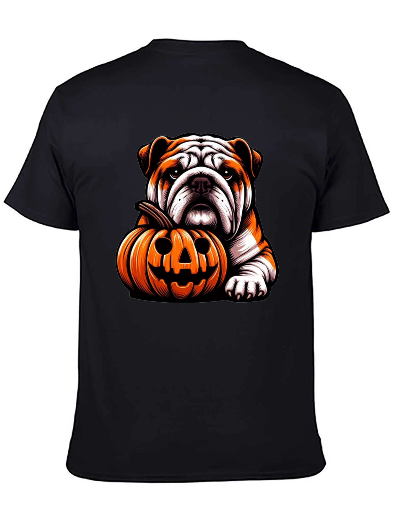 Bulldog Pumpkin Halloween T-Shirt