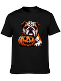 Bulldog Pumpkin Halloween T-Shirt