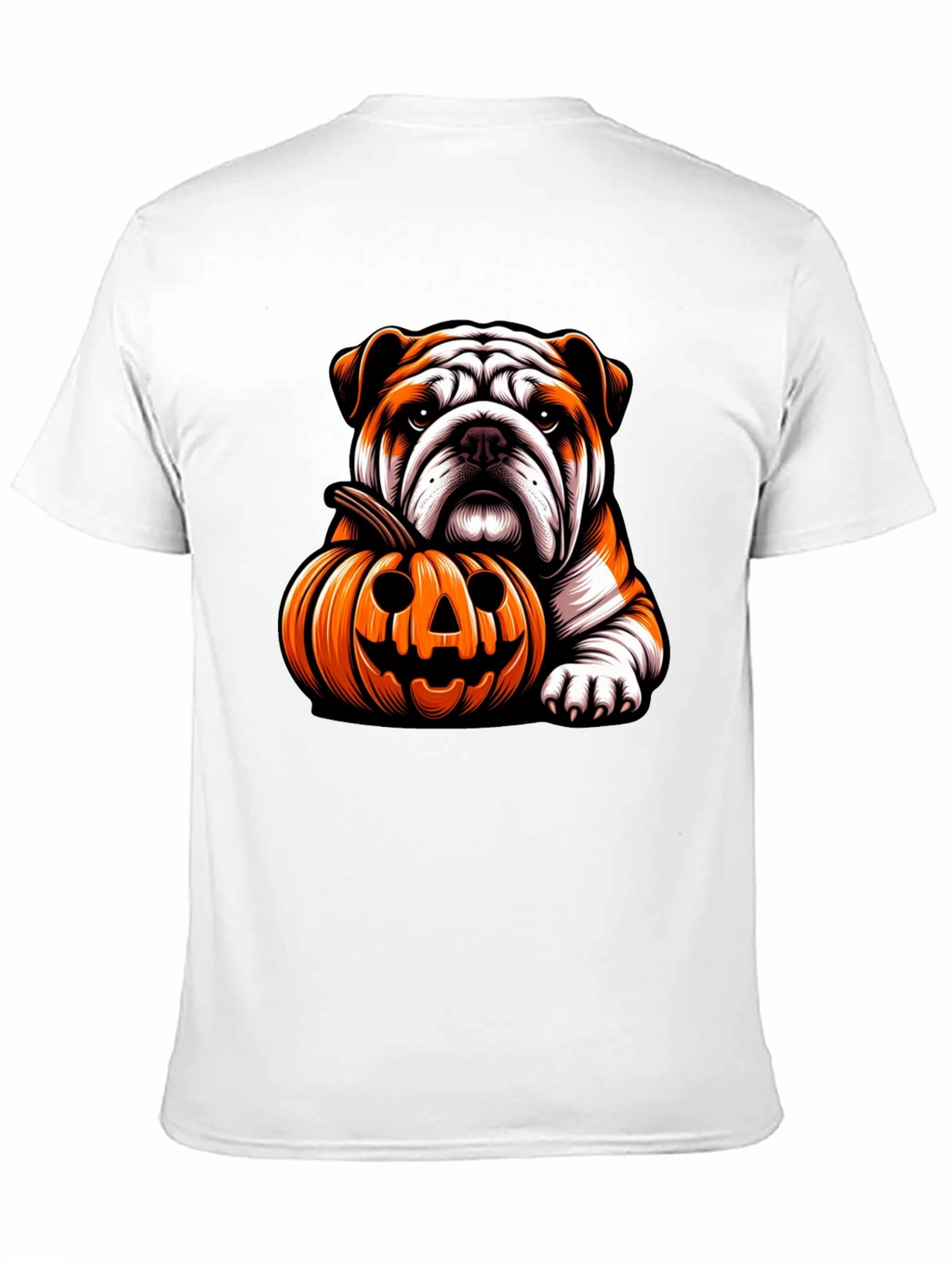 Bulldog Pumpkin Halloween T-Shirt