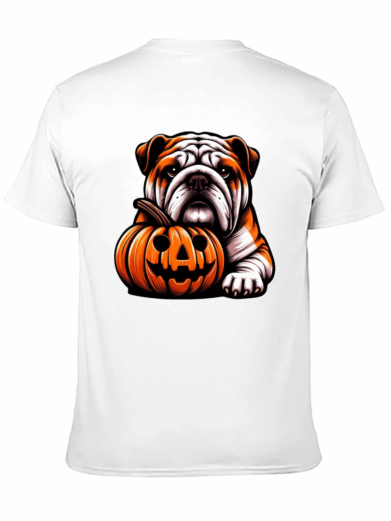 Bulldog Pumpkin Halloween T-Shirt